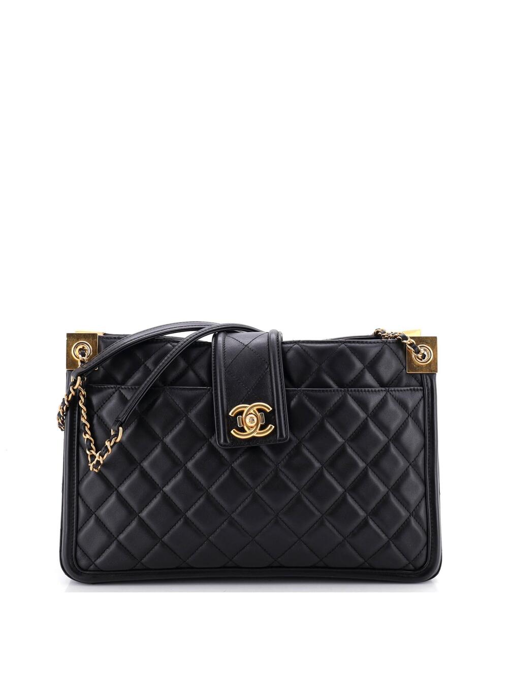 Chanel Elegant Cc Tote Quilted Lambskin #350841C48B